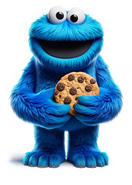 Mmm… ¡Galletas! / Cookie Monster por ChatGPT/Dall-E